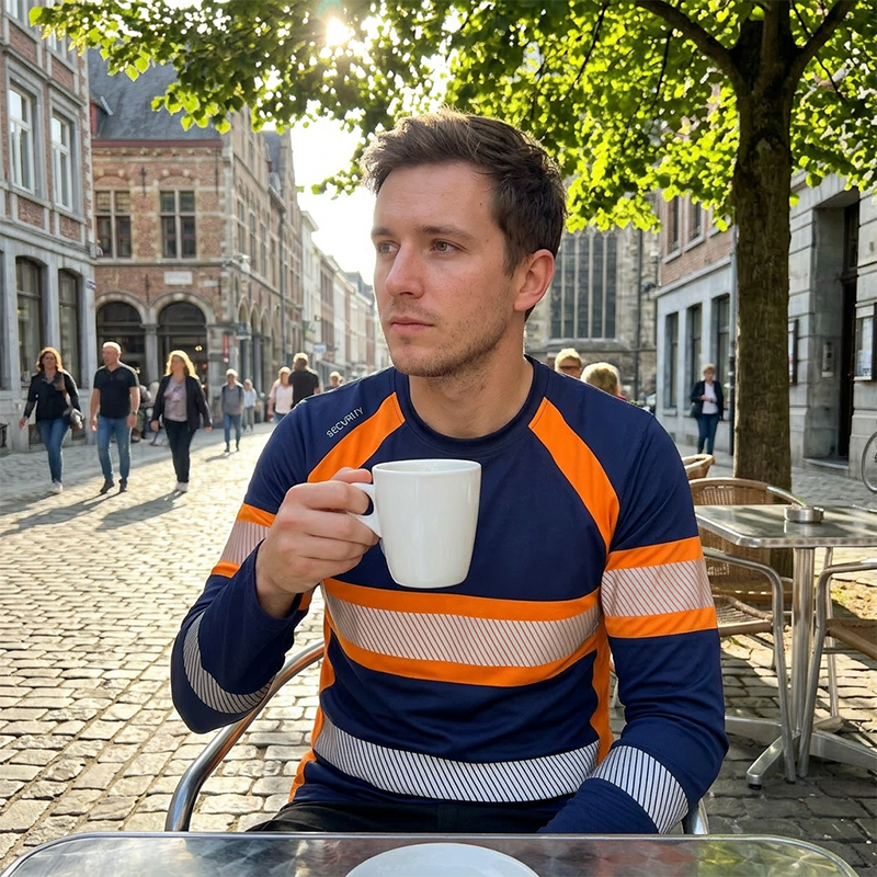 👔 Herren-Sport-Freizeit-Langarmshirt mit Kontraststreifen – atmungsaktiv, elastisch & vielseitig für Training, Alltag & Freizeit 🏃‍♂️🧥