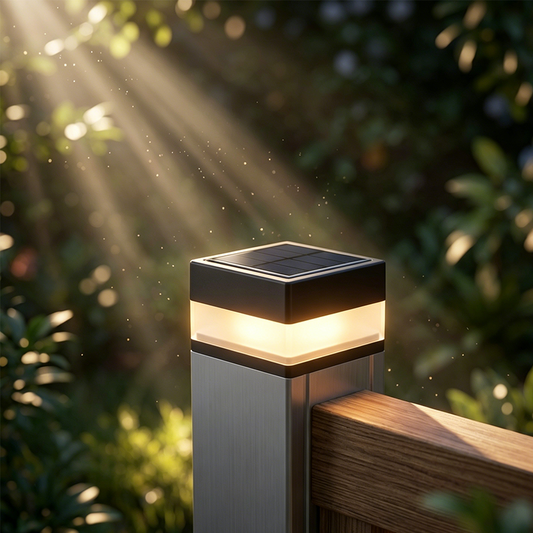 Gluschwein - 💡 Neue Solar-Pfostenleuchte – passend für 7x7 Alu- & PVC-Rohre, wetterfest & für Holzzäune geeignet 🌿🌙