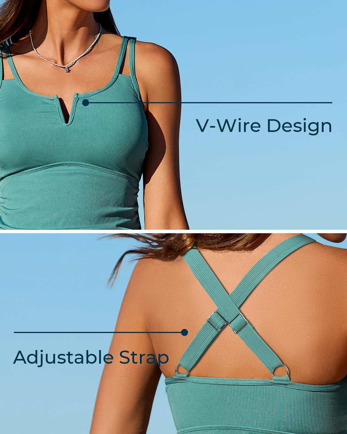 🏖️Letzter Tag 50% Rabatt💥Bauchformender Tankini-Zweiteiler