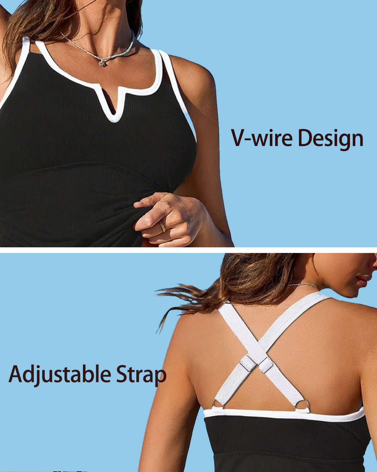 🏖️Letzter Tag 50% Rabatt💥Bauchformender Tankini-Zweiteiler