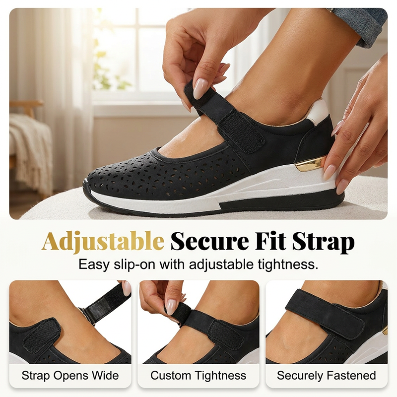 ✨ 50% schnappen! Damen atmungsaktive Plateauschuhe mit Cutout