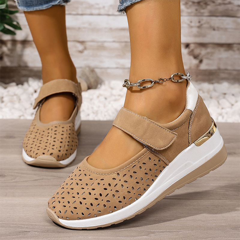✨ 50% schnappen! Damen atmungsaktive Plateauschuhe mit Cutout