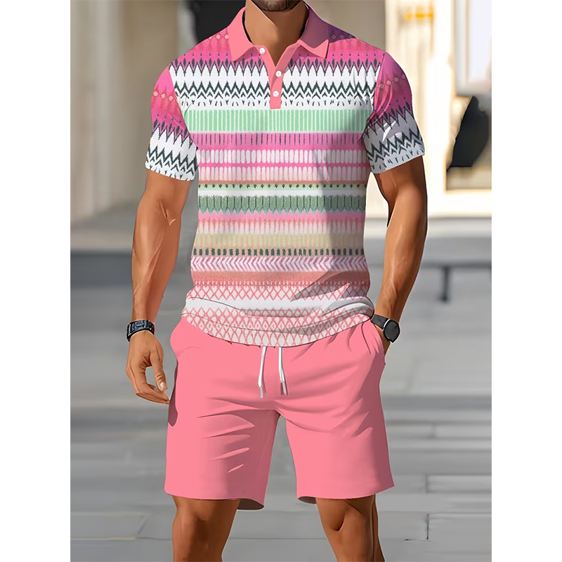 Gluschwein - 👕 2-teiliges Hemd- & Shorts-Set für Herren – bequem, atmungsaktiv & vielseitig für Sommer, Freizeit & Reisen ☀️🩳