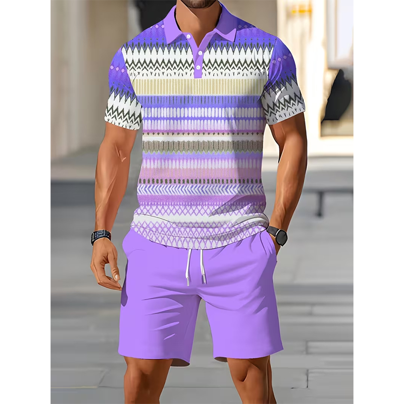 Gluschwein - 👕 2-teiliges Hemd- & Shorts-Set für Herren – bequem, atmungsaktiv & vielseitig für Sommer, Freizeit & Reisen ☀️🩳