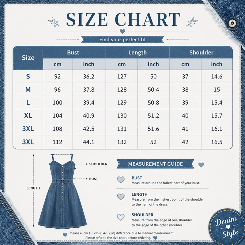 👗✨Vintage-Jeans-Maxikleid für Damen – Lässiger Chic für jeden Tag🔥