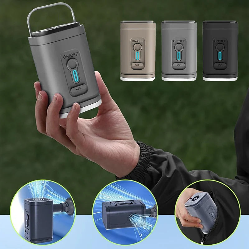 Gluschwein - 🏕️ Wiederaufladbare Camping-Luftpumpe – LED-Licht, schnelles Aufpumpen, kompakt – Zahlung per Nachnahme 🔋