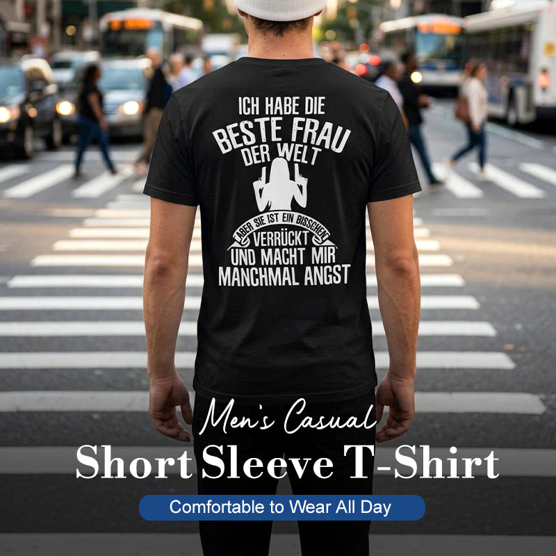 Gluschwein - 👕 Herren-Kurzarm-T-Shirt – bequem, atmungsaktiv & vielseitig für Alltag, Freizeit & warme Tage ☀️