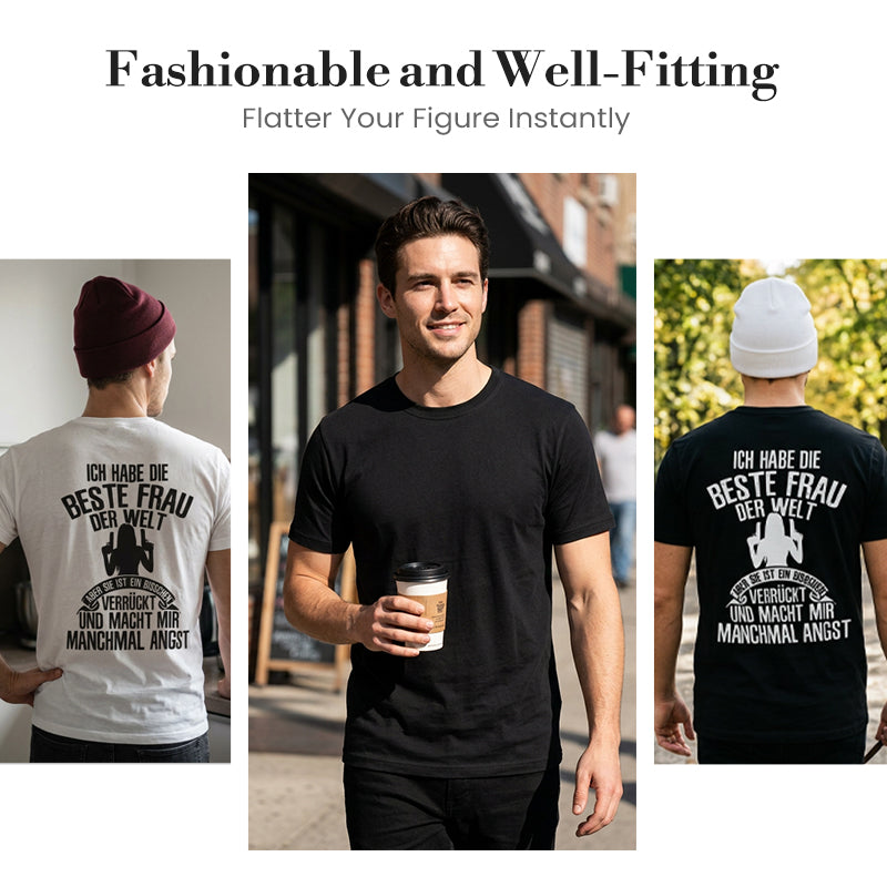 Gluschwein - 👕 Herren-Kurzarm-T-Shirt – bequem, atmungsaktiv & vielseitig für Alltag, Freizeit & warme Tage ☀️