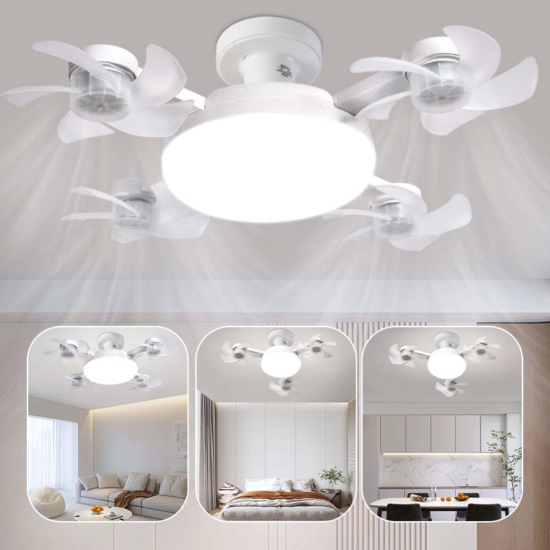 🌀 50 % RABATT! 💡 Deckenventilator mit E27-Fassung – Leiser 2-in-1-LED-Ventilator mit Fernbedienung – Kühlung und Licht in einem 🏠