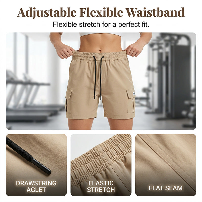 Gluschwein - 🩳🔥Damen Cargo-Shorts mit elastischem Bund und Taschen✨
