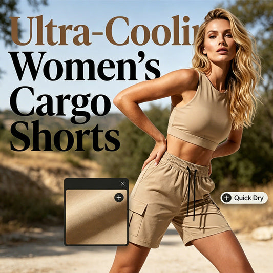 Gluschwein - 🩳🔥Damen Cargo-Shorts mit elastischem Bund und Taschen✨