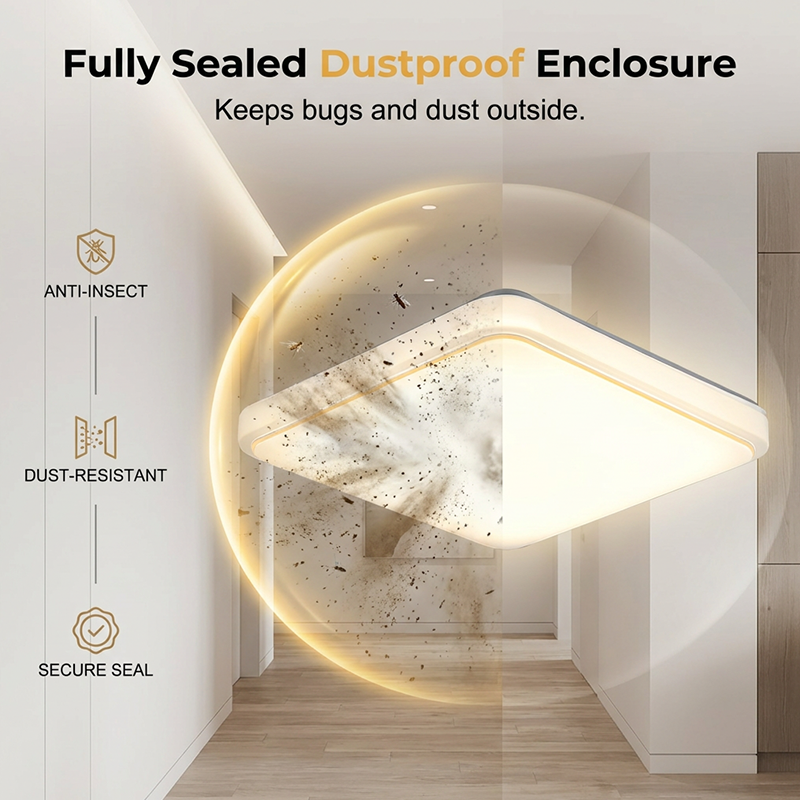 Gluschwein - 💡✨ Moderne quadratische LED-Deckenleuchte – energieeffizient & zeitlos elegant