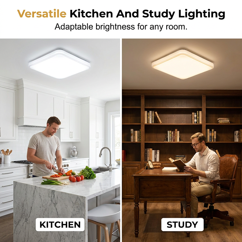 Gluschwein - 💡✨ Moderne quadratische LED-Deckenleuchte – energieeffizient & zeitlos elegant