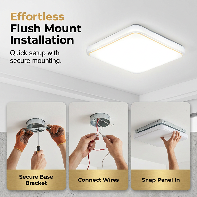 Gluschwein - 💡✨ Moderne quadratische LED-Deckenleuchte – energieeffizient & zeitlos elegant