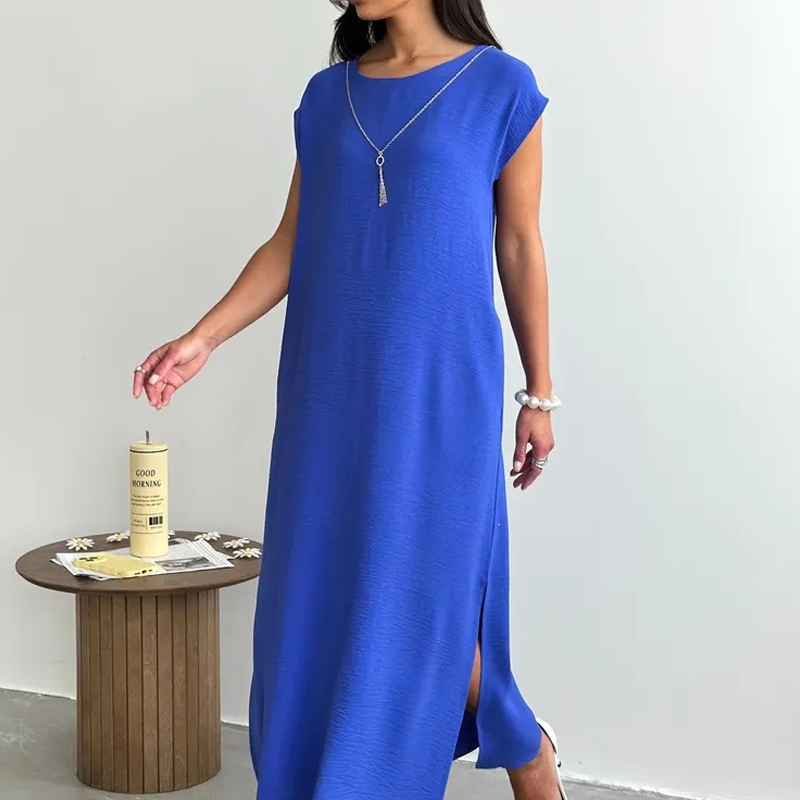 👗Ärmelloses Sommerkleid mit Seitenschlitz für Damen