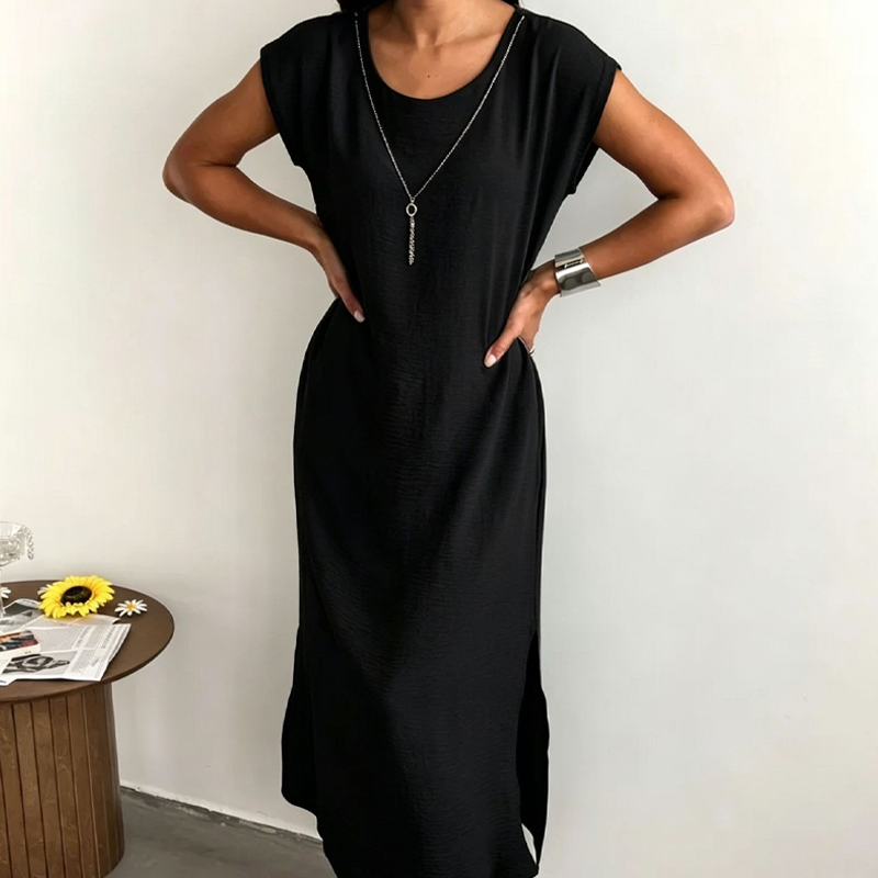 👗Ärmelloses Sommerkleid mit Seitenschlitz für Damen