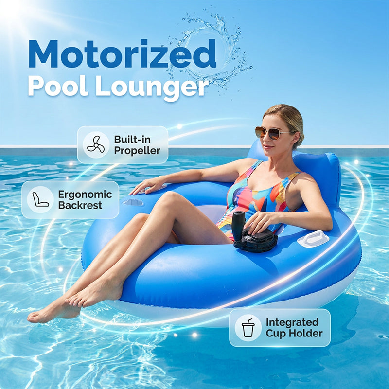 Gluschwein - 🔥Solange der Vorrat reicht 40 % Rabatt!🎉Motorisierte aufblasbare Pool-Liege mit Propeller