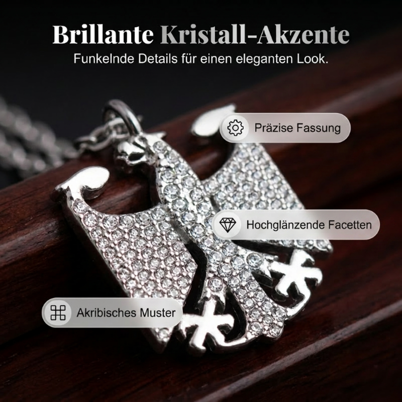 Gluschwein - 🦅🇩🇪 Halskette mit Bundesadler-Emblem – 60% RABATT! Trage deine Verbundenheit mit Stolz – edles Design, hochwertig verarbeitet. 🔥✨