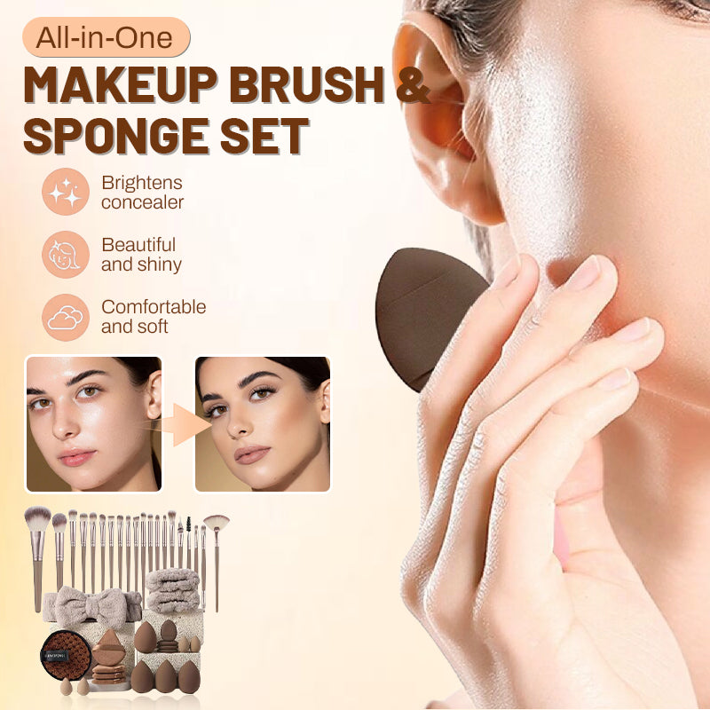 Gluschwein - All-in-One Makeup Brush & Sponge Set