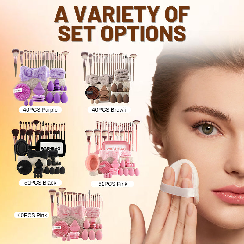 Gluschwein - All-in-One Makeup Brush & Sponge Set