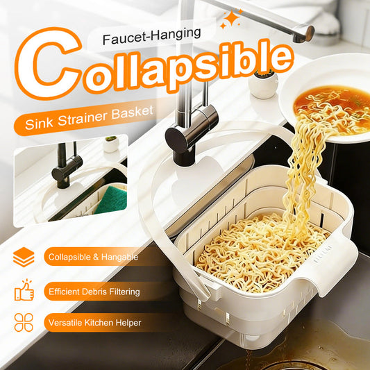 Gluschwein - 📢📢50 % Rabatt!!🥳💞 Klappbarer Küchen-Siebeinsatz zum Einhängen am Spülbecken, platzsparend & leicht zu reinigen