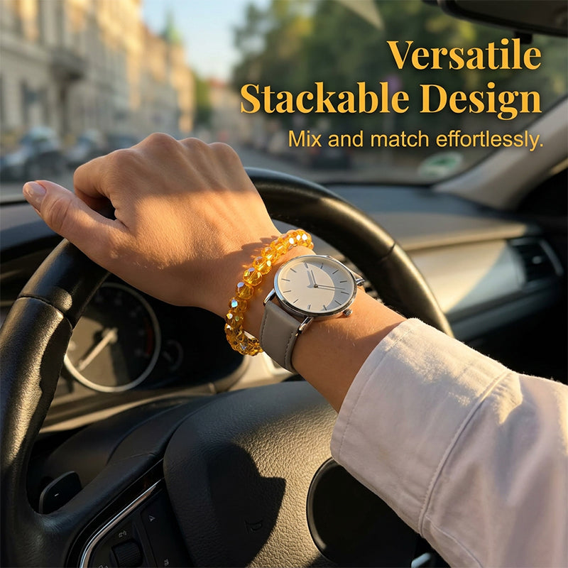 Handgefertigtes Armband aus elastischen Kristallperlen, Schmuck im maritimen Stil