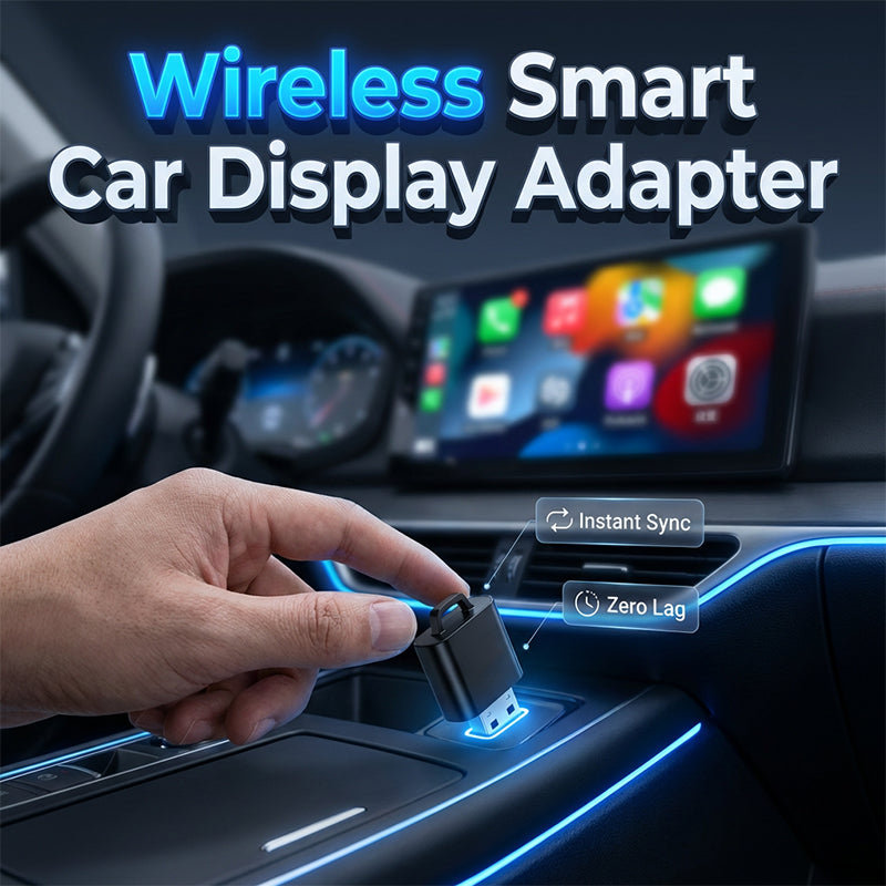 🚗📱 Kabelloser Auto-Display-Adapter – Plug & Play, Sprachsteuerung, nahtlose Synchronisation!