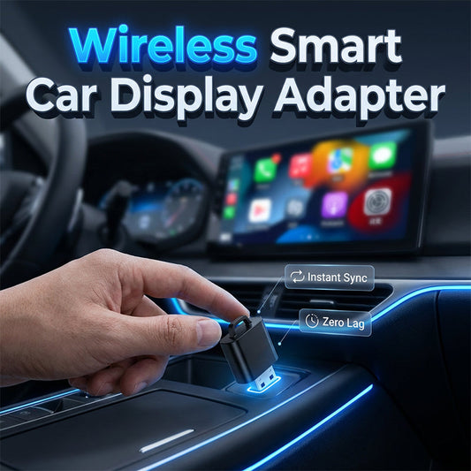 Gluschwein - 🚗📱 Kabelloser Auto-Display-Adapter – Plug & Play, Sprachsteuerung, nahtlose Synchronisation!