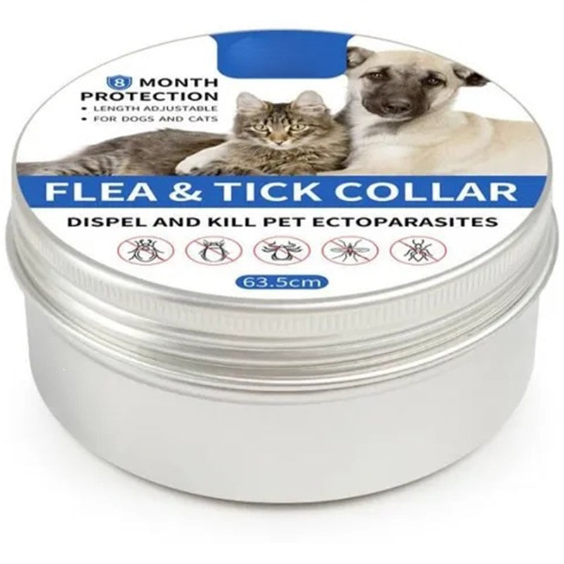 🐶🐱 Floh- und Zeckenhalsband für Hunde und Katzen, wasserdicht, verstellbar, für langanhaltenden Schutz im Freien