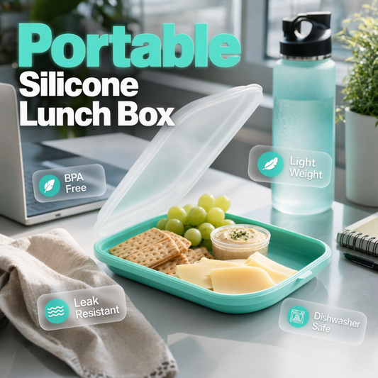 Gluschwein - 🍱✨ Tragbare Lunchbox aus lebensmittelechtem Silikon – 50% RABATT! BPA-frei, auslaufsicher, faltbar – perfekt für Arbeit, Reise & Picknick. 🔥💪