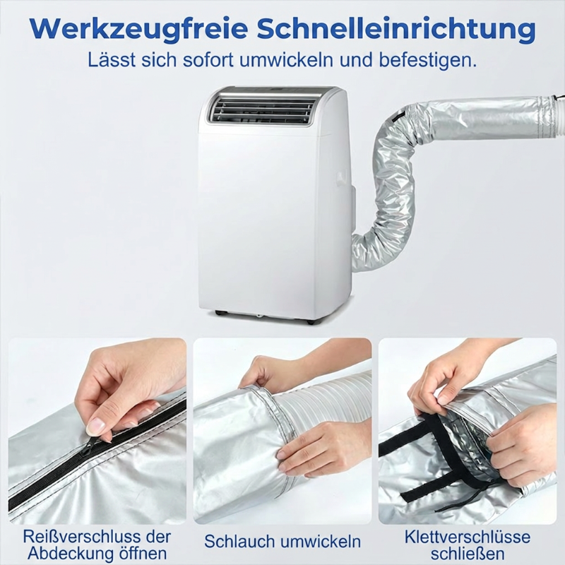 🔥Solange der Vorrat reicht 40 % Rabatt!🎉Schlauchabdeckung für mobile Klimageräte