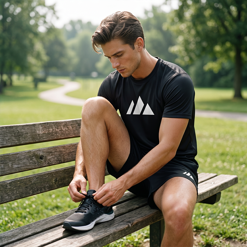👕🔥 SOLANGE DER VORRAT REICHT: 50% RABATT! Herren Kurzarm-T-Shirt & Shorts-Set mit Kordelzug – Bequem, lässig & perfekt für Sommer, Freizeit & Sport ☀️✨