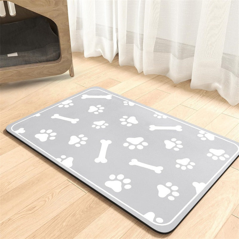 Gluschwein - 🐾 Diatomeenerde-Futterunterlage für Hunde & Katzen – schmutzabweisend, rutschfest & leicht zu reinigen, ideal für die tägliche Fütterung 🍽️