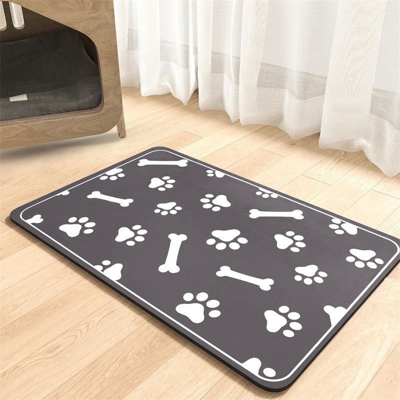 Gluschwein - 🐾 Diatomeenerde-Futterunterlage für Hunde & Katzen – schmutzabweisend, rutschfest & leicht zu reinigen, ideal für die tägliche Fütterung 🍽️