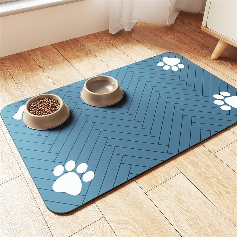 Gluschwein - 🐾 Diatomeenerde-Futterunterlage für Hunde & Katzen – schmutzabweisend, rutschfest & leicht zu reinigen, ideal für die tägliche Fütterung 🍽️