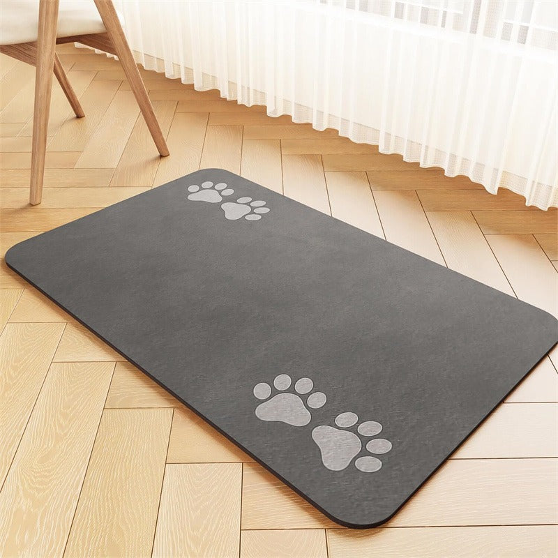 Gluschwein - 🐾 Diatomeenerde-Futterunterlage für Hunde & Katzen – schmutzabweisend, rutschfest & leicht zu reinigen, ideal für die tägliche Fütterung 🍽️