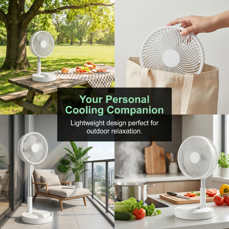 Gluschwein - Portable Multifunctional Telescopic Floor Fan
