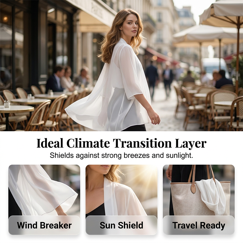 🌟Leichte transparente offene Strickjacke