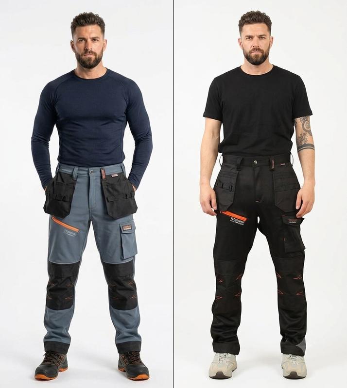 🔥 50 % RABATT! Strapazierfähige Herrenhose im Cargo-Stil