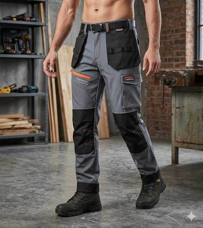 🔥 50 % RABATT! Strapazierfähige Herrenhose im Cargo-Stil