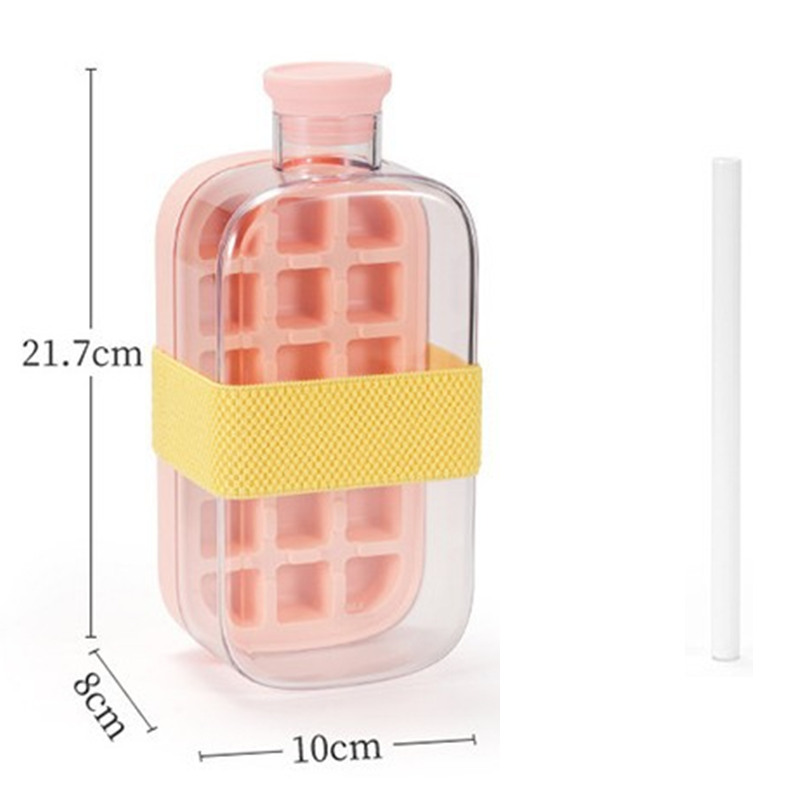2-in-1 Eiswürfelbereiter-Wasserflasche