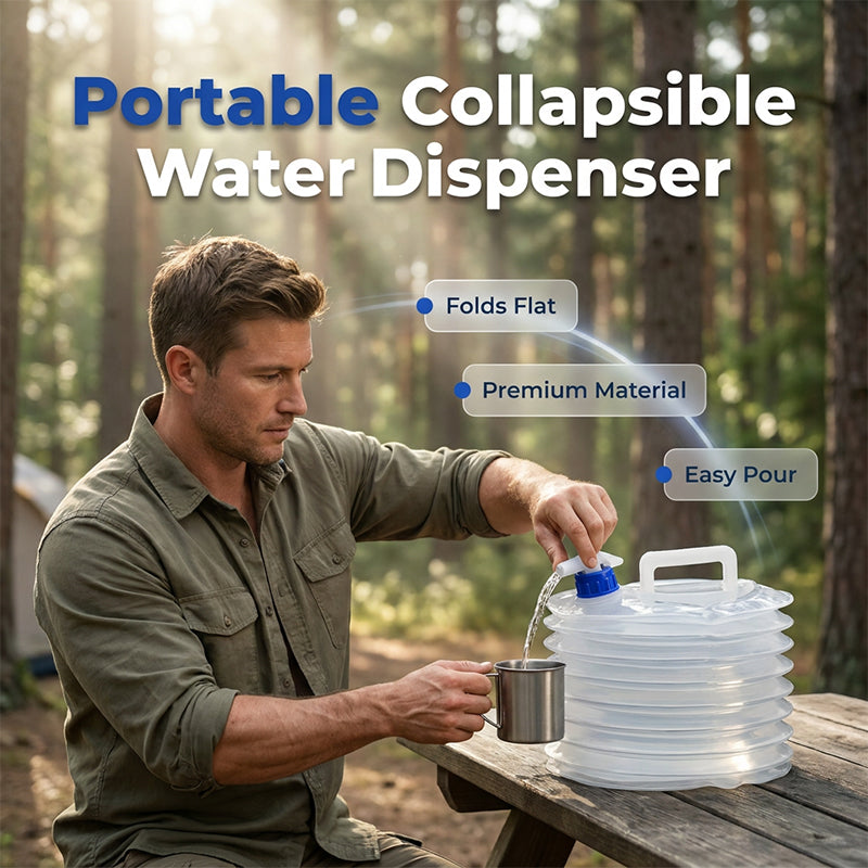 💧BPA-freier Faltwasserbehälter – aus lebensmittelechtem Kunststoff, geruchsneutral & stabil, perfekt für Trinkwasser, Kochen & Outdoor 🏕️