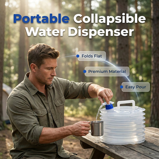 Gluschwein - 💧BPA-freier Faltwasserbehälter – aus lebensmittelechtem Kunststoff, geruchsneutral & stabil, perfekt für Trinkwasser, Kochen & Outdoor 🏕️