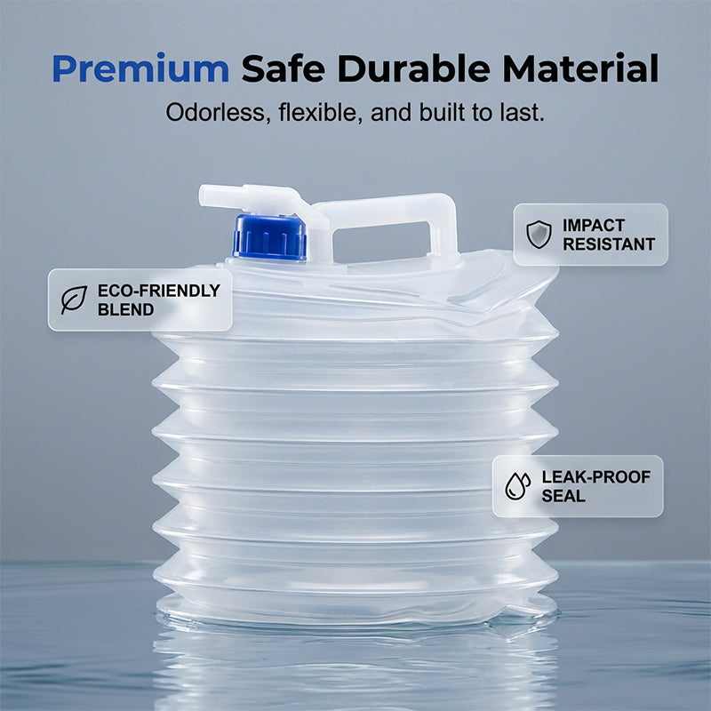 💧BPA-freier Faltwasserbehälter – aus lebensmittelechtem Kunststoff, geruchsneutral & stabil, perfekt für Trinkwasser, Kochen & Outdoor 🏕️