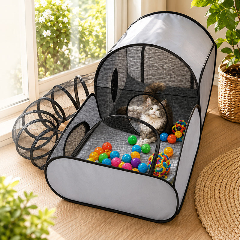 🔥Solange der Vorrat reicht 40 % Rabatt!🐱Großer Katzentunnel zum Spielen und Ausruhen