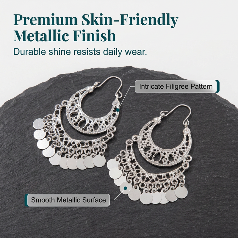 Elegant Vintage U-Shaped Dangle Earrings