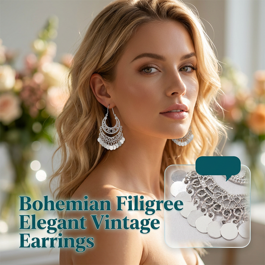 Gluschwein - Elegant Vintage U-Shaped Dangle Earrings