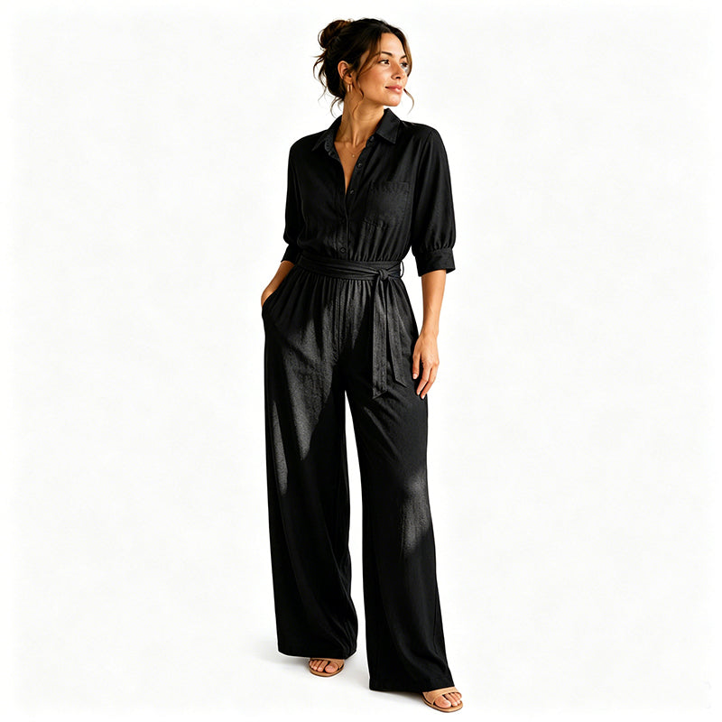 🏅 2000 Stück in 3 Tagen verkauft – schnell sein! Jumpsuit für Damen mit halben Ärmeln und weitem Bein