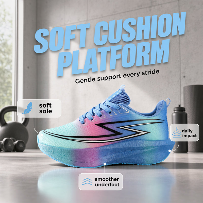 Atmungsaktive Mesh-Sneaker mit Dämpfungssohle für Sport & Freizeit