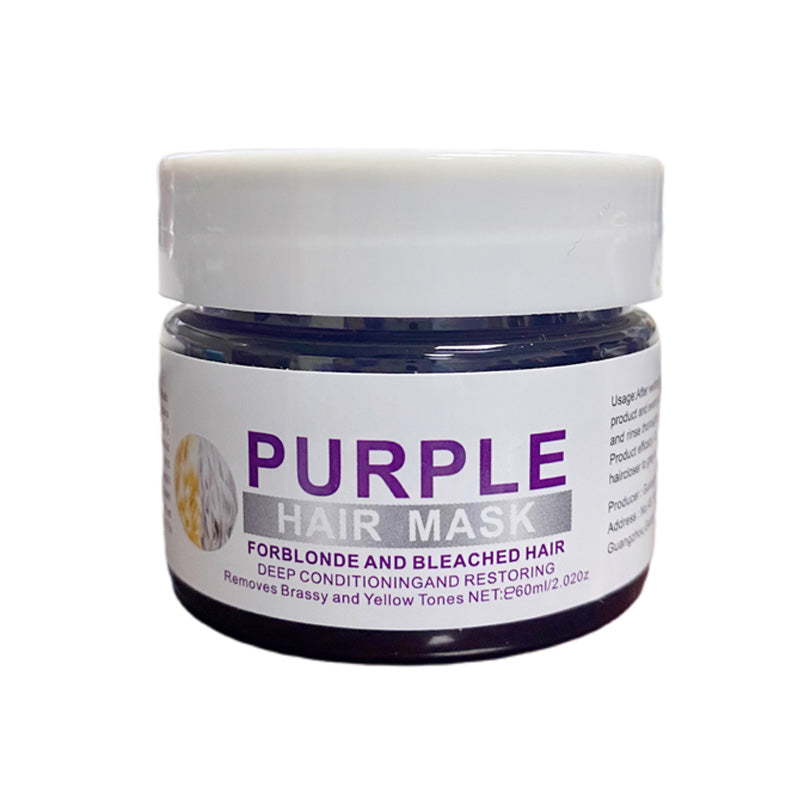 🎉 Nur für kurze Zeit: 50 % Rabatt! 🔥✨Feuchtigkeitsspendende, violette Haarmaske mit langanhaltendem Duft, Anti-Gelbstich-Intensivpflege für blondiertes Haar